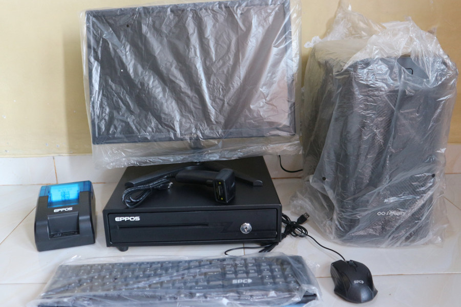 Seperangkat PC Kasir khusus Agen Toko Retail dan konter LENGKAP